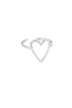 Afbeelding in Gallery-weergave laden, Big Heart Ring Zilver