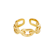 Afbeelding in Gallery-weergave laden, Ring oval chain goud
