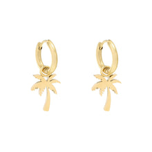 Afbeelding in Gallery-weergave laden, Oorbellen Summer Palm Goud