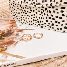 Afbeelding in Gallery-weergave laden, Ring oval chain goud