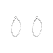 Afbeelding in Gallery-weergave laden, Oorbellen creole hoops Hanna zilver