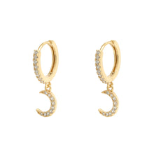 Afbeelding in Gallery-weergave laden, Oorbellen Sparkling Moon Goud