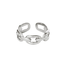 Afbeelding in Gallery-weergave laden, Ring oval chain zilver
