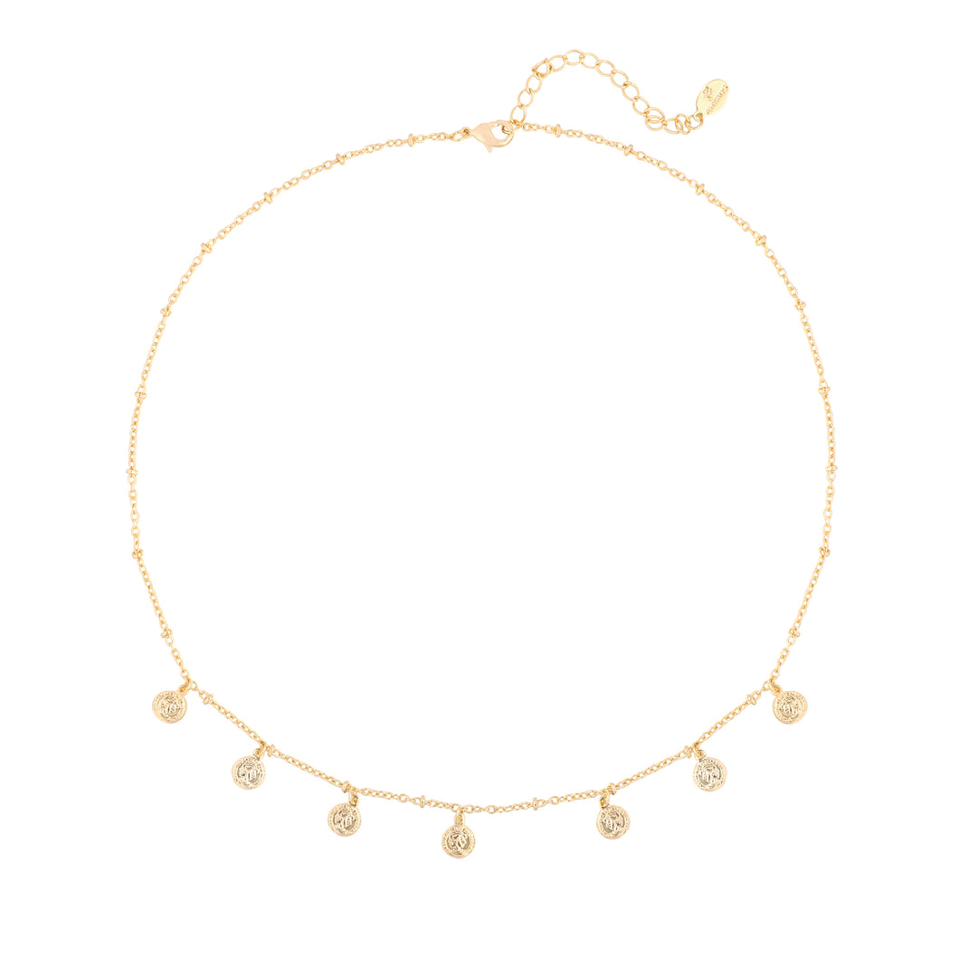 Ketting cute coin goud