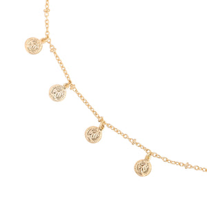 Ketting cute coin goud