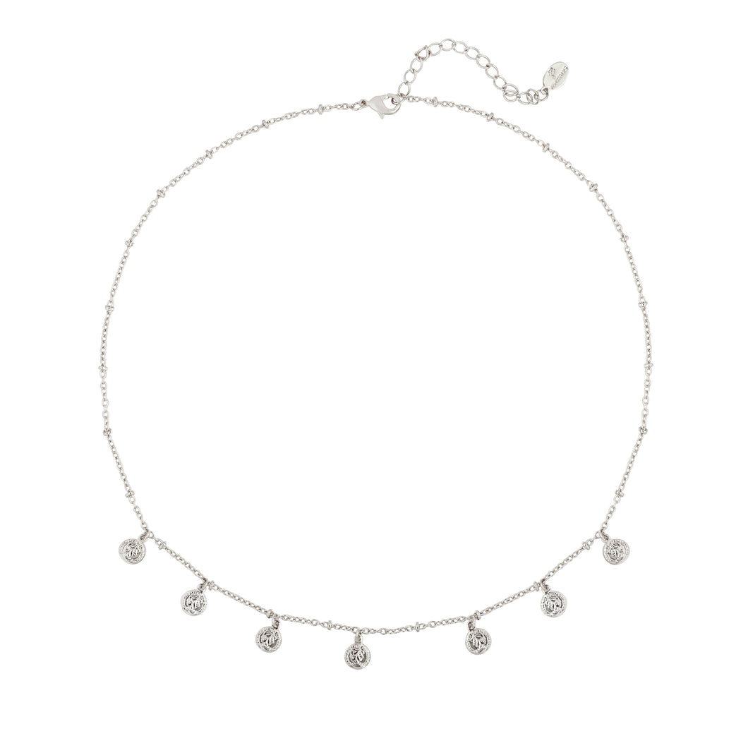 ketting cute coin zilver