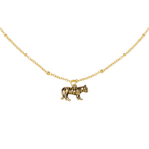 Ketting wild tiger goud