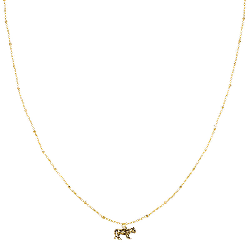 Ketting wild tiger goud