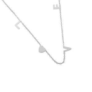 Ketting love letters zilver