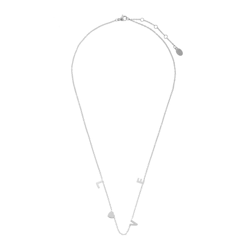 Ketting love letters zilver