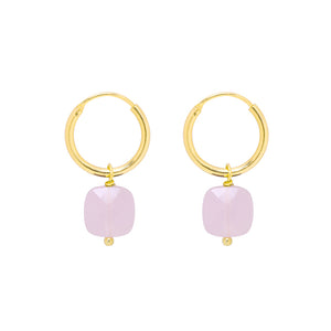 Oorbellen Happy Color Roze/Goud