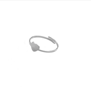 Ring love heart zilver